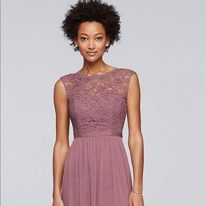 Long Bridesmaid Dress w/Lace Bodice
DAVID'S BRIDAL